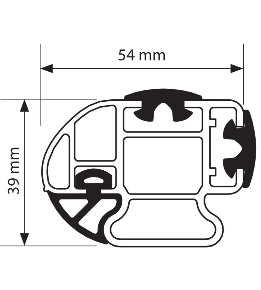 Barra portatutto alluminio - 150 cm n10040