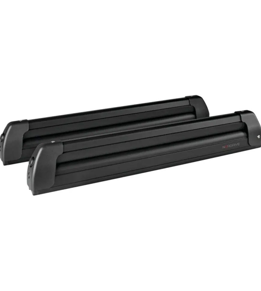Barre portasci in alluminio nordrive "pro sliders ps-60" nero - n40001