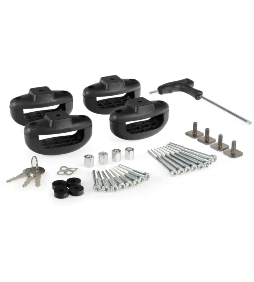 Barre portasci in alluminio nordrive "pro sliders ps-60" nero - n40001