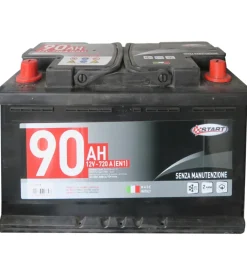 Batteria auto 90ah 12v 720a polo positivo sinistro cassetta l4b