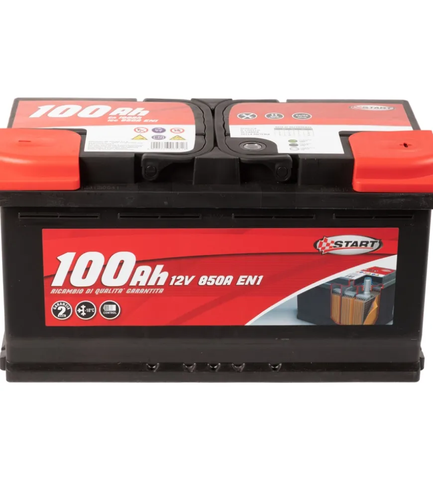 Batteria auto 100ah 12v 850a polo positivo destro cassetta l5