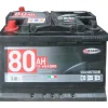 Batteria auto 80ah 12v 640a polo positivo sinistro cassetta l3