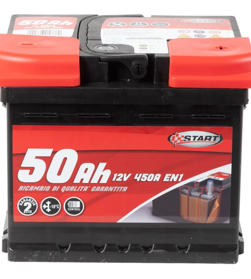 Batteria auto 50ah 12v 450a polo positivo destro casetta l1