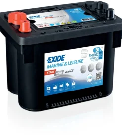 Batteria exide marine em1000 start agm 12v 50ah sx spunto 800 - l260 x h206 x p173.