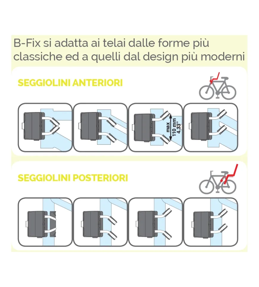 Bellelli b- fix blocchetto universale per bici