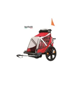 Bellelli carrello passeggino b-travel cabrio colore rosso