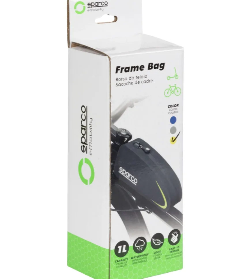 Borsa da telaio per bici sparco in nylon , 21,5x5,5x8,5 cm