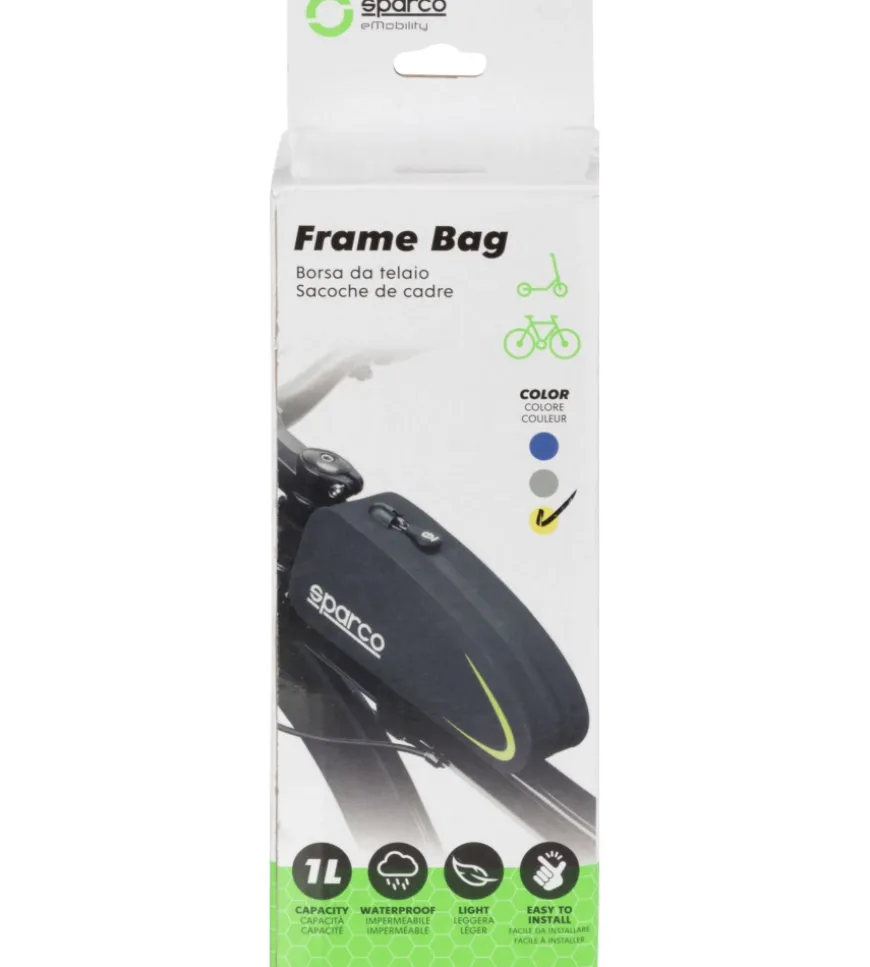 Borsa da telaio per bici sparco in nylon , 21,5x5,5x8,5 cm