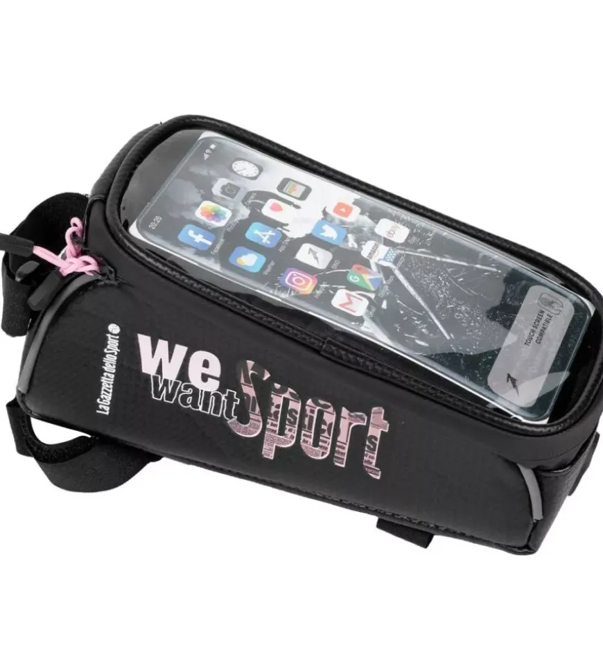 Borsa per bicicletta gazzetta dello sport "sprinter" idrorepellente, 10x10x20 cm