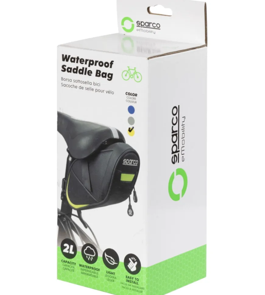 Borsa per bicicletta impermeabile sparco, 24x8,5x10 cm