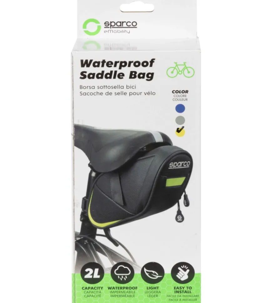 Borsa per bicicletta impermeabile sparco, 24x8,5x10 cm