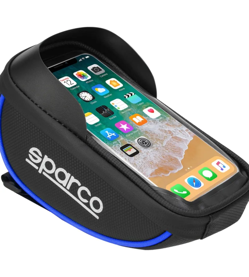 Borsa porta cellulare per bici sparco in microfibra, 19x11x5,5 cm