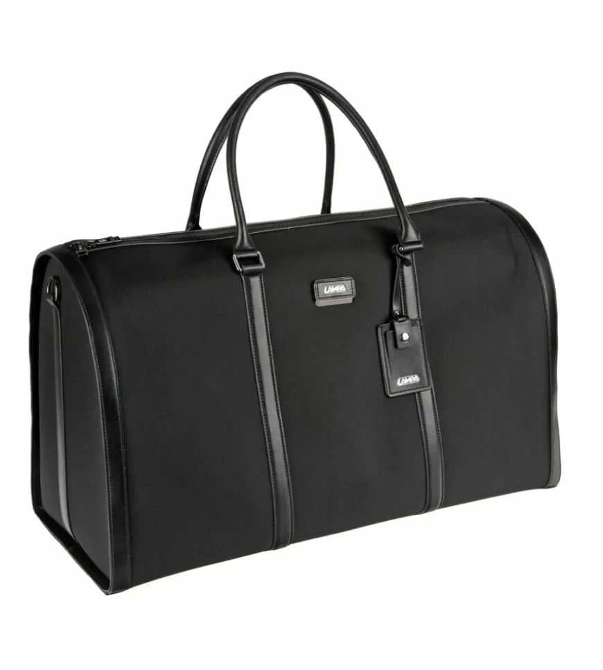 Borsone da viaggio lampa "duffle bag" in nylon con maniglie e tracolla, 60x35x30 cm - 99412