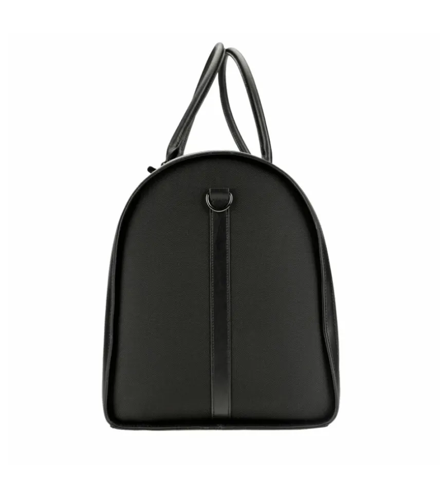 Borsone da viaggio lampa "duffle bag" in nylon con maniglie e tracolla, 60x35x30 cm - 99412