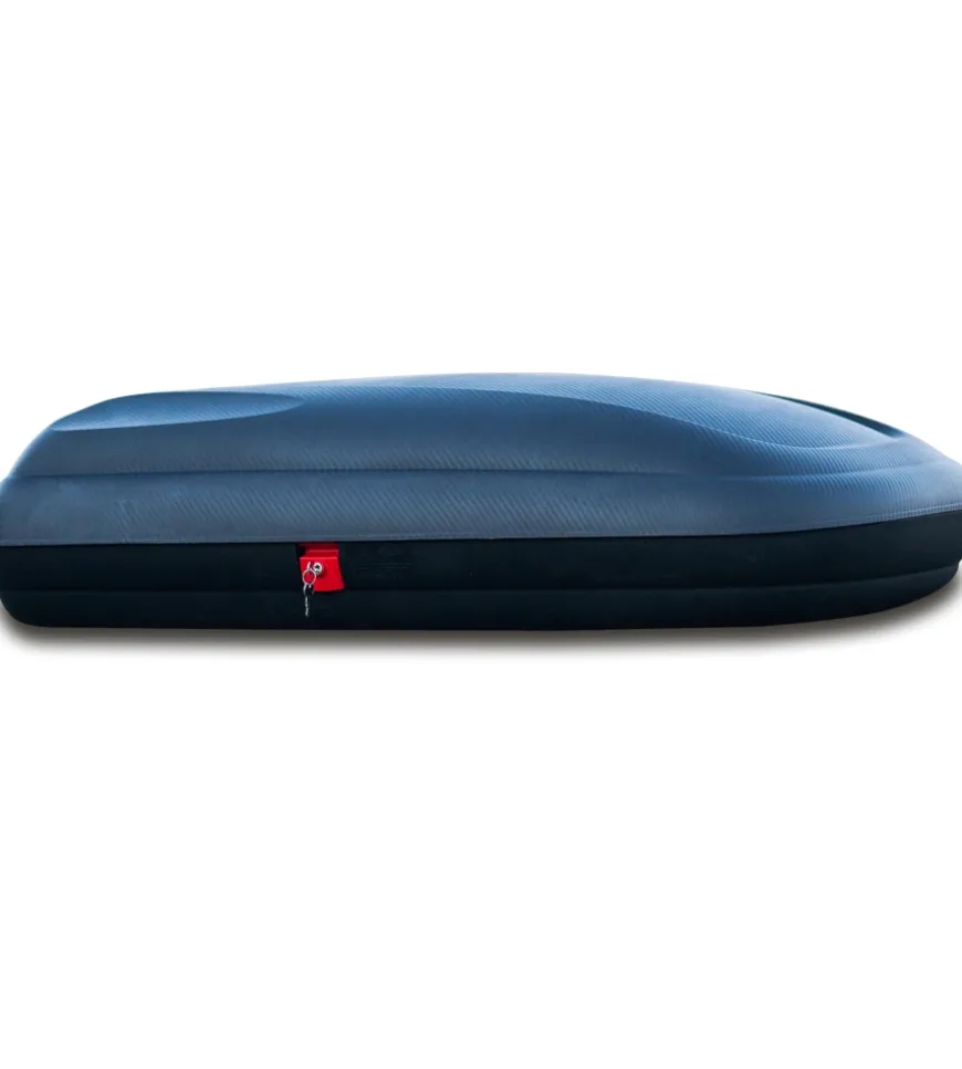 Box tetto auto da 320 litri "ba320" in polipropilene finitura carbonio 1320x778x345 cm