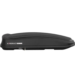 Box tetto per auto 530 litri  in abs nero goffrato - n60019