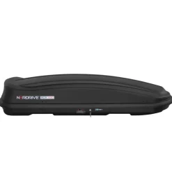 Box tetto per auto 430 litri in abs nero goffrato - n60016