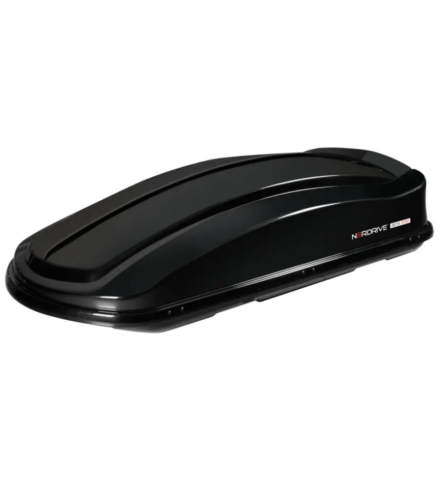 Box tetto per auto nordrive 630 litri in abs nero lucido - n60027