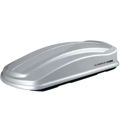 Box tetto per auto nordrive 630 litri in abs con doppia apertura argento lucido - n60028