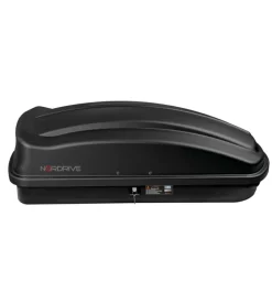 Box tetto per auto nordrive 333 litri in abs nero goffrato - n60033