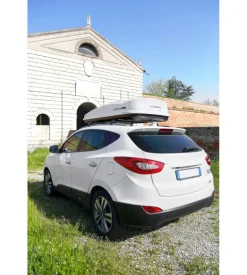 Box tetto per auto nordrive 530 litri  in abs bianco lucido - n60023