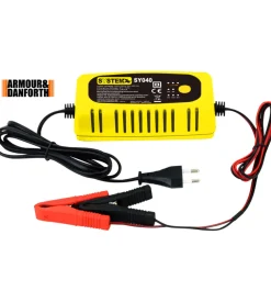 Carica batteria auto e mantenitore di carica system+ 6/12 v