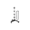 Carrello porta cerchi e pneumatici lampa con supporto ad asta, portata massima 100 kg - 15957
