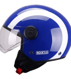 Casco moto sparco sp601 blu/bianco tg.m