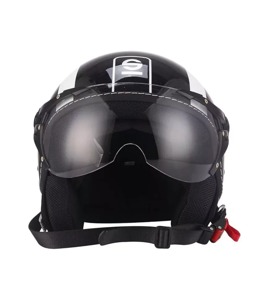 Casco moto sparco "sp501" nero/bianco, tg xl