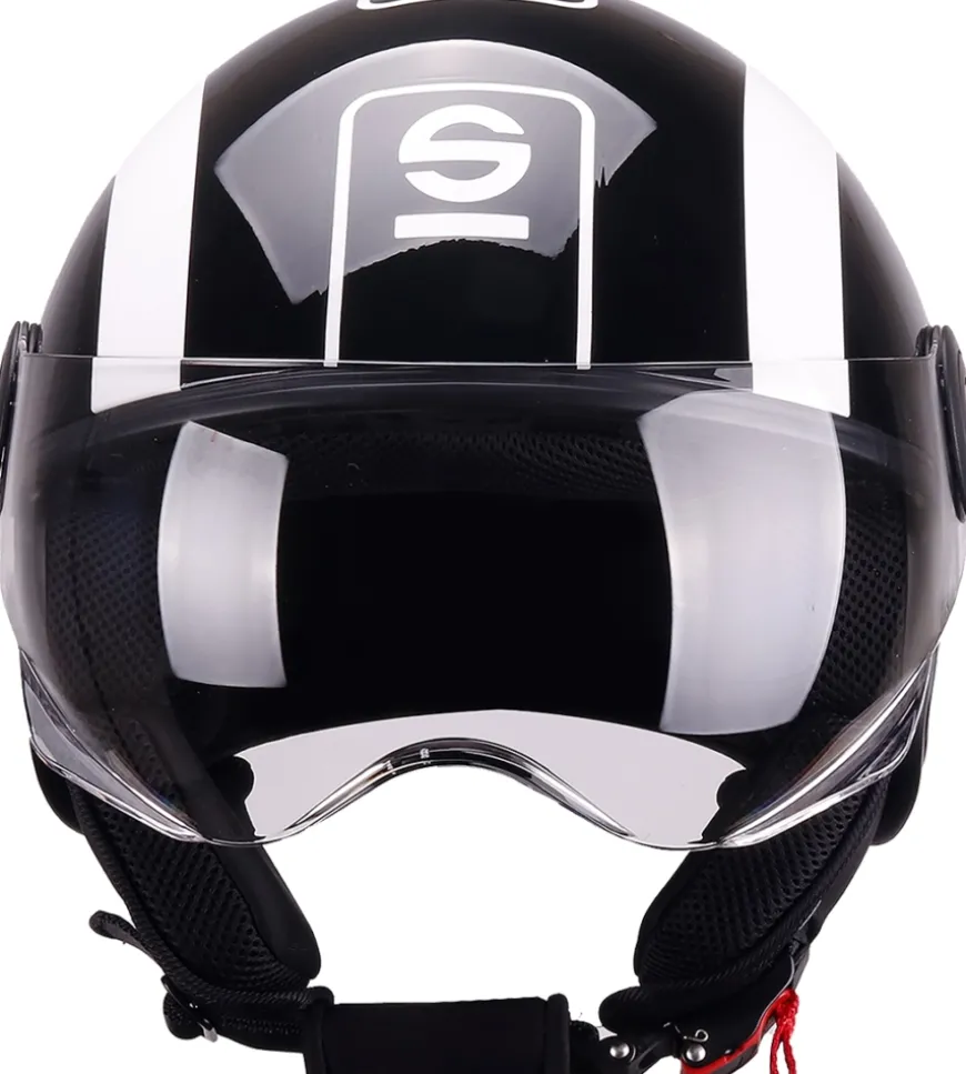 Casco moto sparco sp601 nero/bianco tg.s