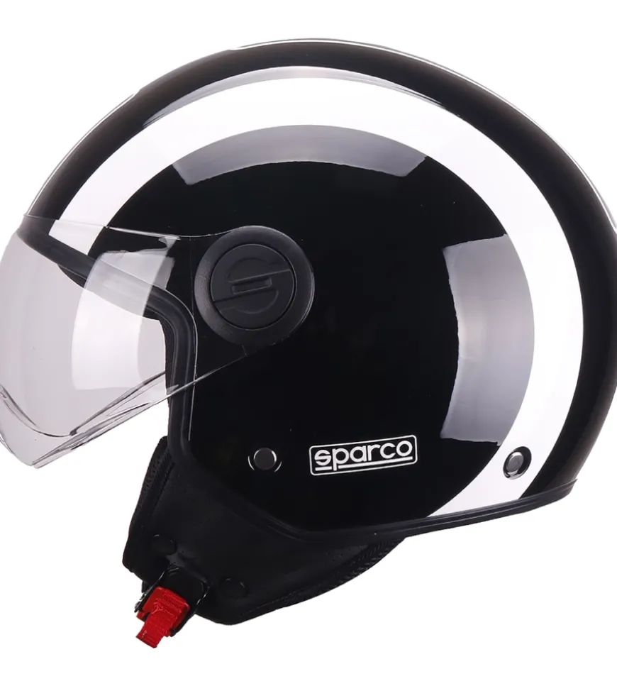 Casco moto sparco sp601 nero/bianco tg.s