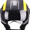 Casco moto sparco sp601 nero/giallo tg.m