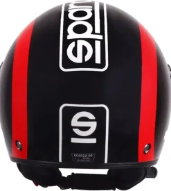 Casco moto sparco sp601 nero/rosso tg.l