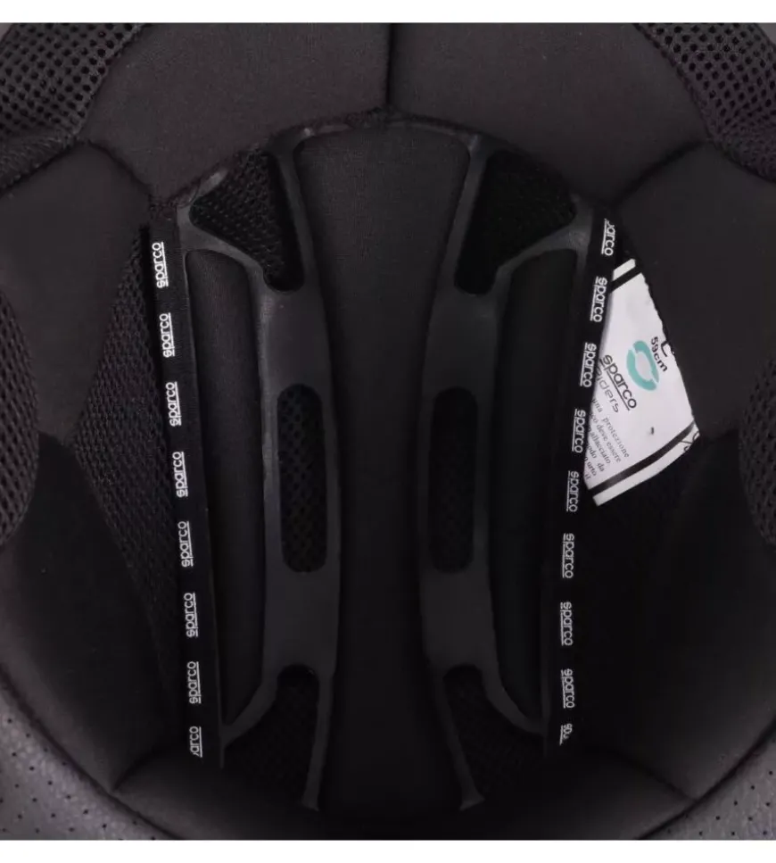 Casco moto sparco sp601 nero/rosso tg.s