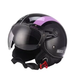 Casco moto sparco "sp501" nero/viola, tg m