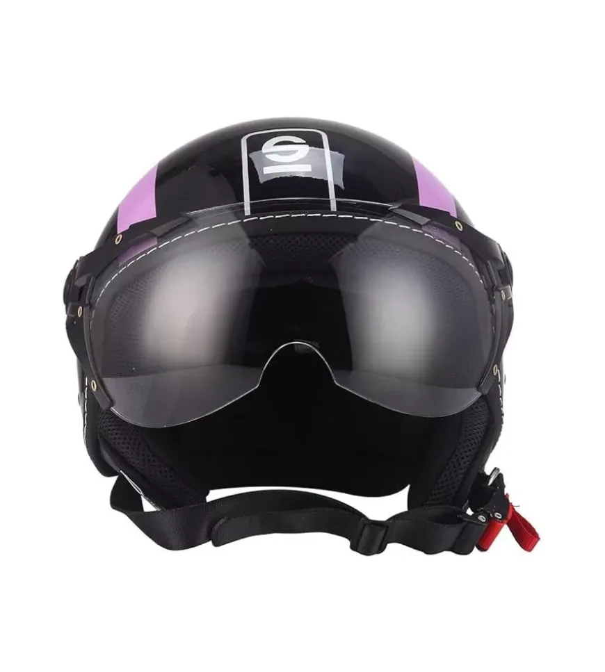 Casco moto sparco "sp501" nero/viola, tg xl