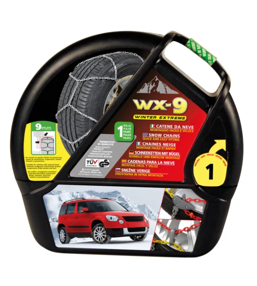 Catene da neve per auto 9mm.gr.1 rombo wx-9 winter extreme winter extreme gd02001