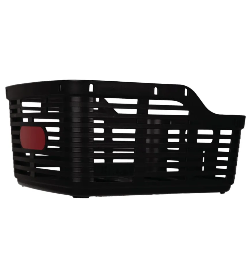 Cestino posteriore per bicicletta bellelli "zigzag" nero, 38x33x19 cm