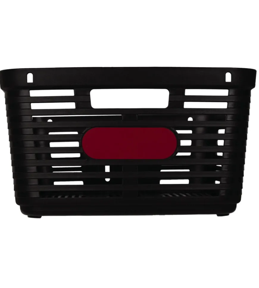 Cestino posteriore per bicicletta bellelli "zigzag" nero, 38x33x19 cm