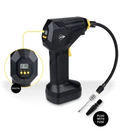 Compressore ad aria portatile digitale in abs, 120 w