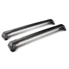 Coppia barre auto portatutto telescopiche in alluminio - 110+115 cm  y8050237
