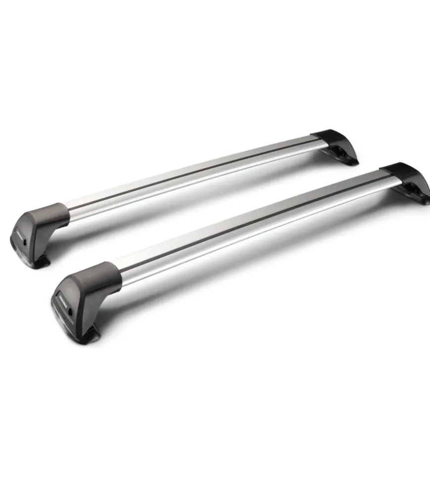 Coppia barre auto portatutto telescopiche in alluminio - 100+105 cm y8050196