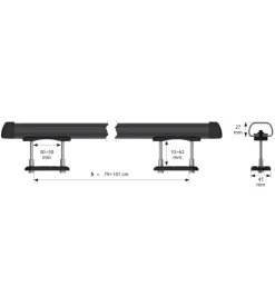 Coppia barre portatutto club in acciaio - s - 110 cm  n15001