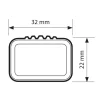 Coppia barre portatutto in acciaio sezione quadra - l - 127 cm  n15021
