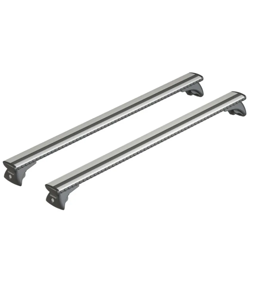 Coppia barre portatutto in alluminio silenzio in-rail - s - 108 cm n15104