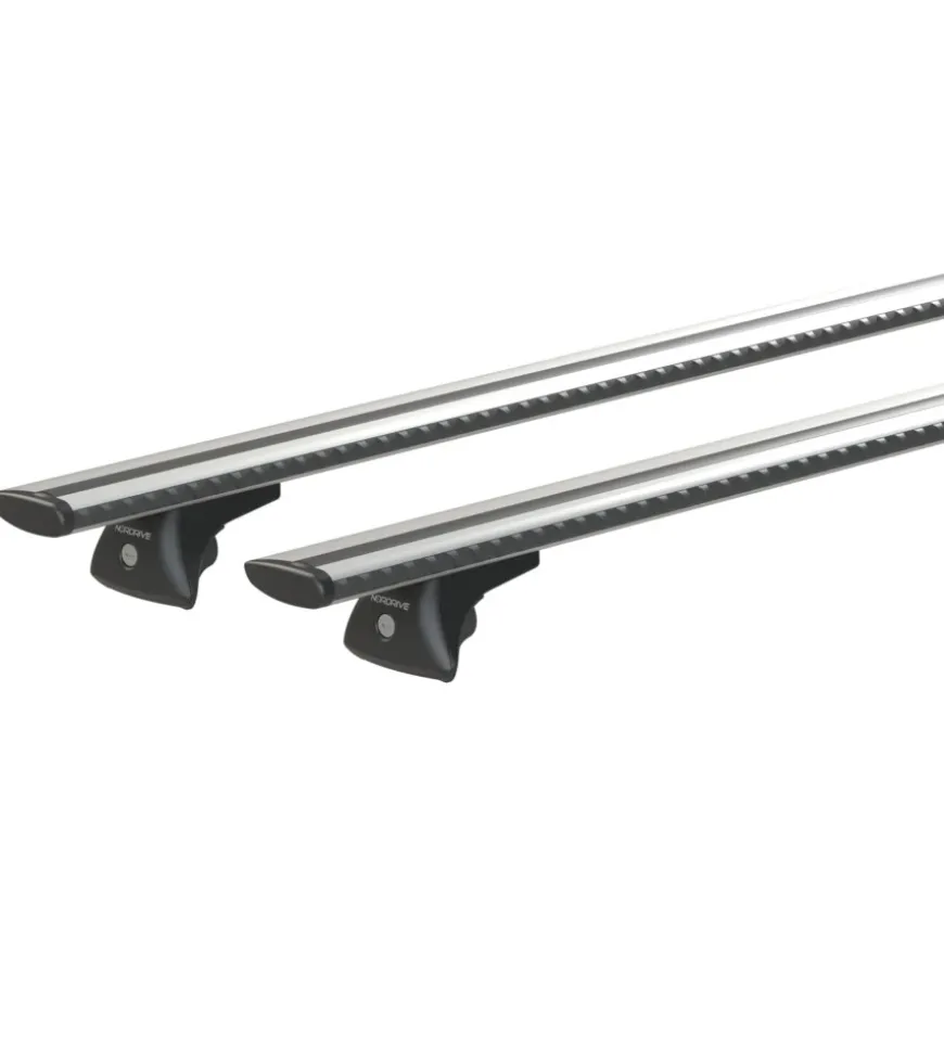 Coppia barre portatutto in alluminio silenzio in-rail - s - 108 cm n15104