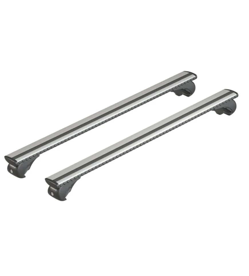 Coppia barre portatutto in alluminio silenzio rail - xl - 140 cm n15097