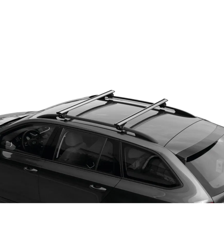 Coppia barre portatutto in alluminio silenzio rail - s - 108 cm n15094