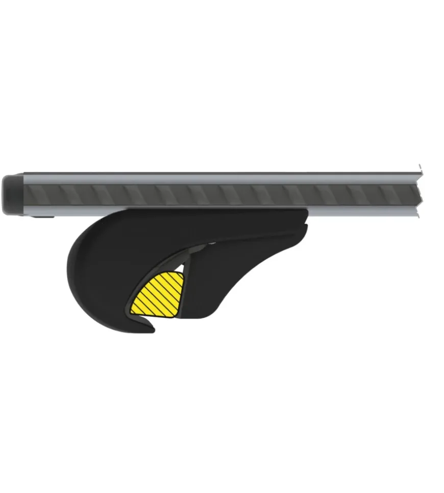 Coppia barre portatutto in alluminio silenzio rail - s - 108 cm n15094