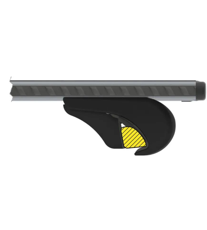 Coppia barre portatutto in alluminio silenzio rail - s - 108 cm n15094
